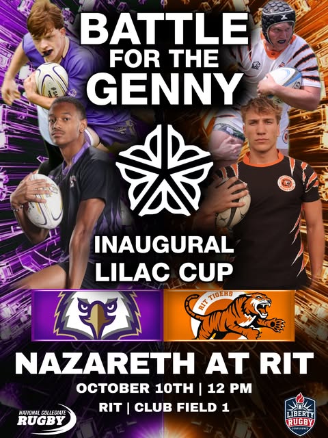 Lilac Cup poster: Nazareth at RIT, October 10th, 12 PM, RIT Club Field 1